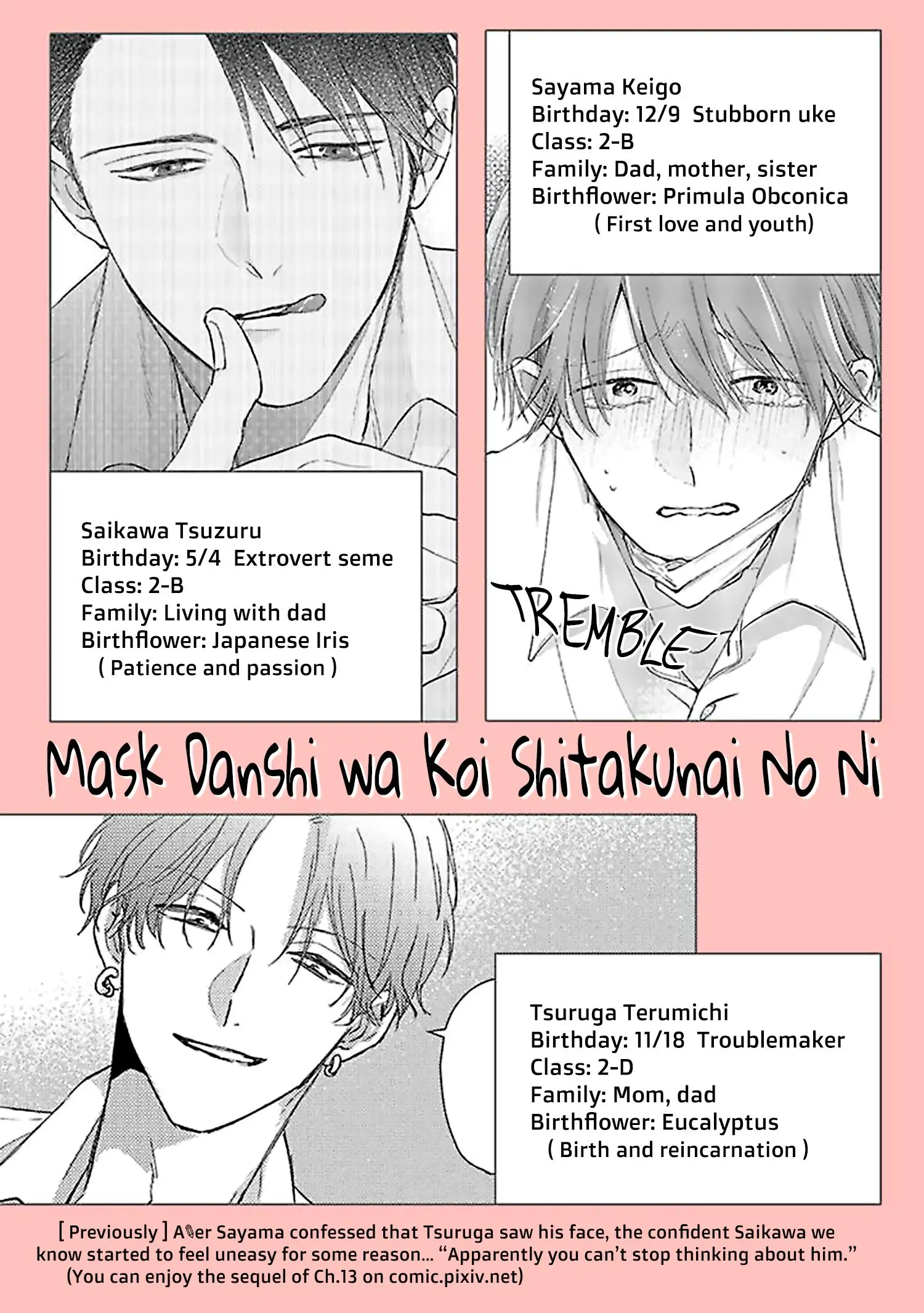 Mask Danshi wa Koishitakunai no ni - Chapter 24 FIXED